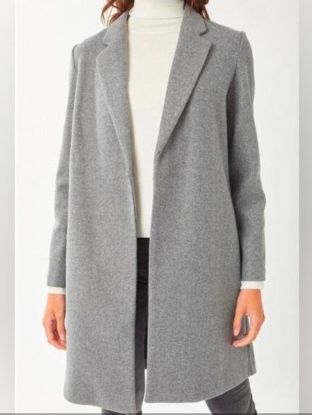 Joie Women's Open-Front Coat Grey SZ M